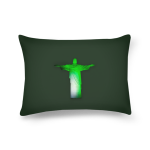 cristo-verde-e-branco-retangular-pillow