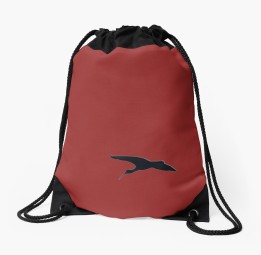 Solo in red drawstring_bag